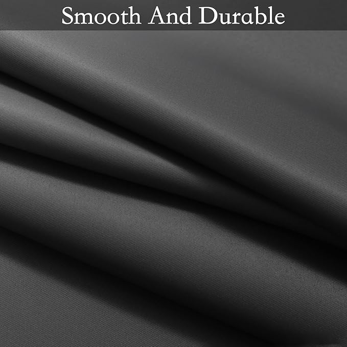 SimpleHome Ombre Room Darkening Curtains 54 inches Length for Bedroom,Grommet Gradient Light Blocking Black Gradient Window Curtains for Living Room,2 Panels, 42x54 inches