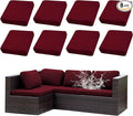 Outdoor Cushion Covers Set,8PCS Patio Furniture Couch Seat Slipcovers, Replacement for Sofa Sectional Chair(Cover，Only)