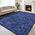 9x12 Fluffy Area Rugs for Living Room,Large Fuzzy Shag Area Rug for Bedroom,Blue Soft Non-Shedding Indoor Plush Carpet for Kids Bedroom Nursery Home Decor