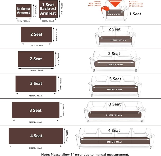 Velvet Couch Cover, Washable Sectional Sofa Cover, Anti Slip Sofa Slipcover for 3 Cushion Couch Sofa L Shaped Armrest Backrest, Furniture Protector Covers for Pets Kids(Khaki, Only 1 PCS)
