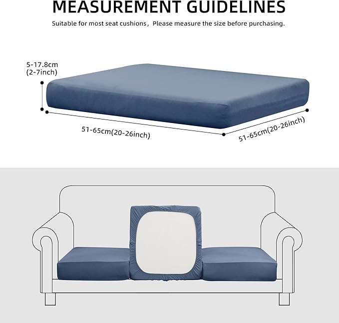 Outdoor Cushion Covers Set,14PCS Patio Furniture Couch Seat Slipcovers, Replacement for Sofa Sectional Chair(Cover，Only)