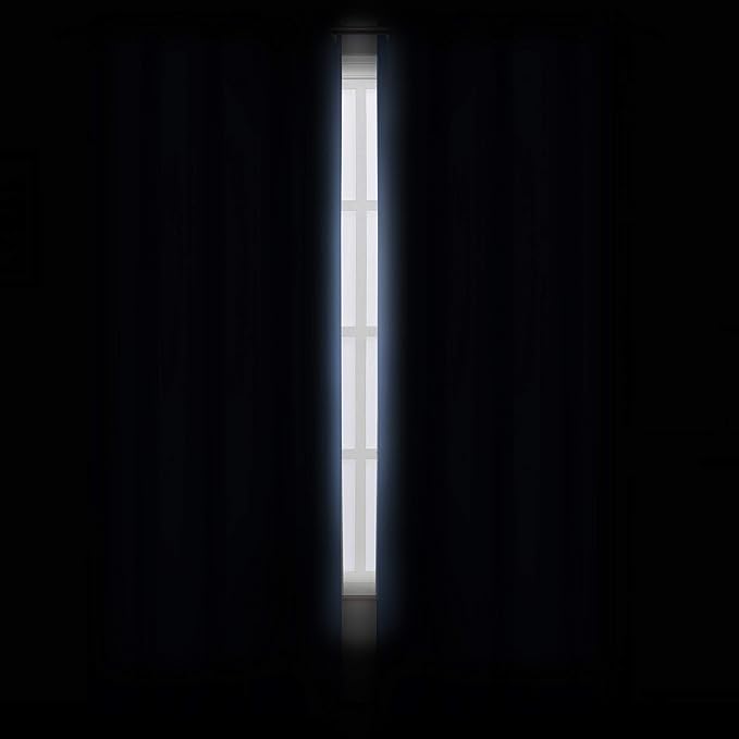 LEMOMO Blackout Curtains 66 x 95 inch/Sky Blue Curtains Set of 2 Panels/Thermal Insulated Room Darkening Bedroom Curtains