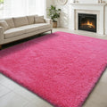 9x12 Fluffy Area Rugs for Living Room,Large Fuzzy Shag Area Rug for Bedroom,Soft Non-Shedding Indoor Plush Carpet for Kids Bedroom Nursery Home Decor,Hot Pink