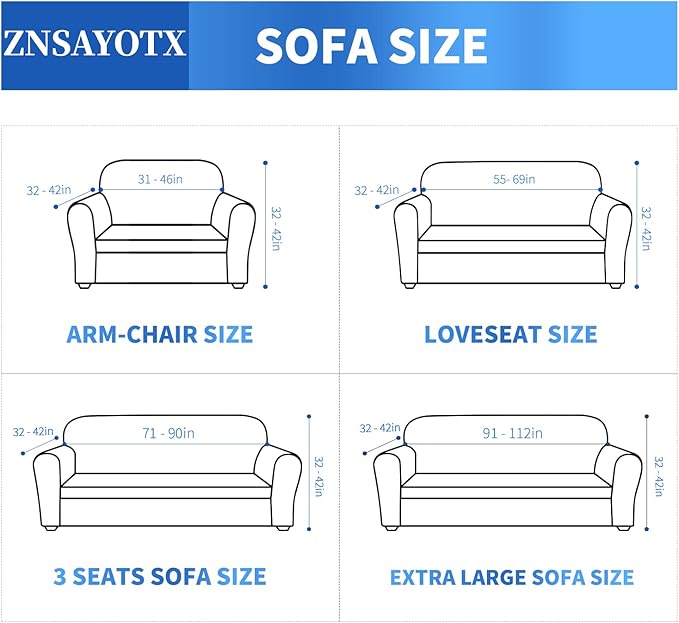 ZNSAYOTX 1 Piece Jacquard Chair Slipcovers for Living Room High Stretch Chair Covers with Arms Anti Slip Pets Friendly Couch Sofa Armchair Cover Furniture Protector (Chair, Peacock Blue)