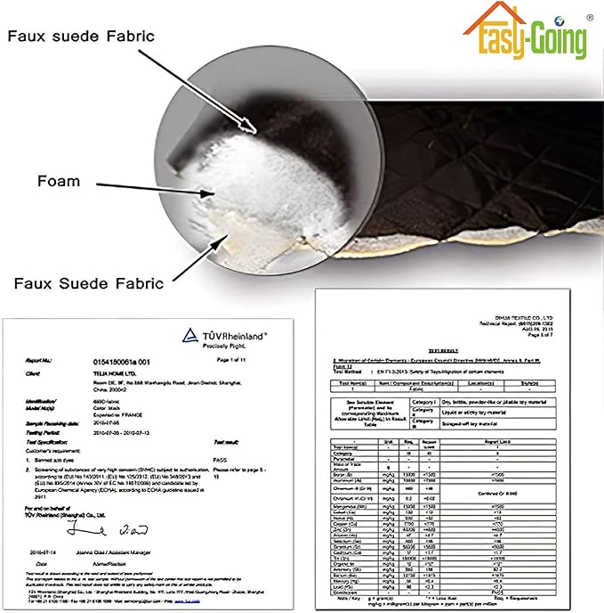 Easy-Going Reversible Loveseat Couch Cover for 2 Cushion Couch Sofa Cover for Dogs Water Resistant Furniture Protector with Foam Sticks Elastic Straps for Pet (Loveseat, Camel/Ivory)