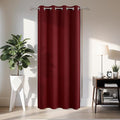 Joydeco Blackout Door Curtain for Doorway Privacy 78 Inches Long, Grommet Closet Curtain for Open Closet, Room Divider for Bedroom Living Room (Burgundy Red, 52Wx78L, 1 Panel)