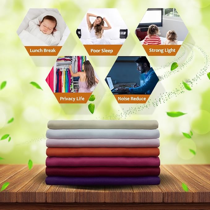 NICETOWN Room Darkening Curtains for Girls Room, Nursery Essential Thermal Insulated Blackout Draperies/Drapes (Baby Pink=Lavender Pink, 1 Pair, 42 x 72 Inch)
