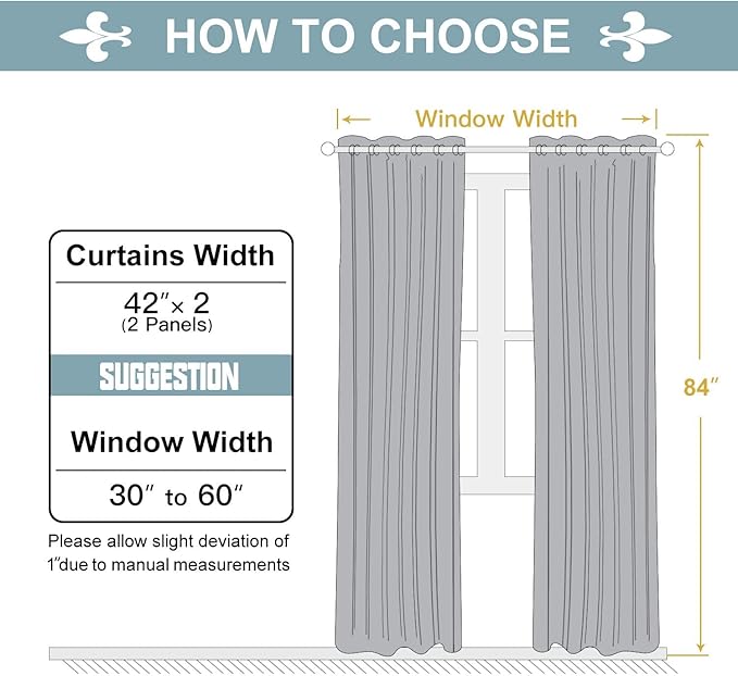 ChrisDowa Grommet Room Darkening Curtains for Bedroom and Living Room - 2 Panels Set Thermal Insulated Blackout Curtains (Cappuccino, 42W x 84L)