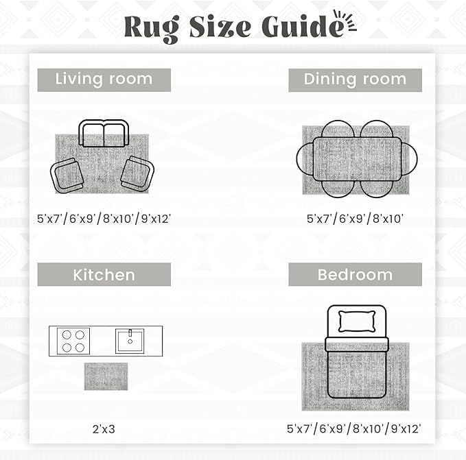 2x8 Washable Runner Rug: Moroccan Geometric Boho Rug Farmhouse Non Slip Stain Resistant Rugs Low Pile Soft Carpet for Porch Kitchen Laundry Room Living Room Bedroom (Grey,2'x8')