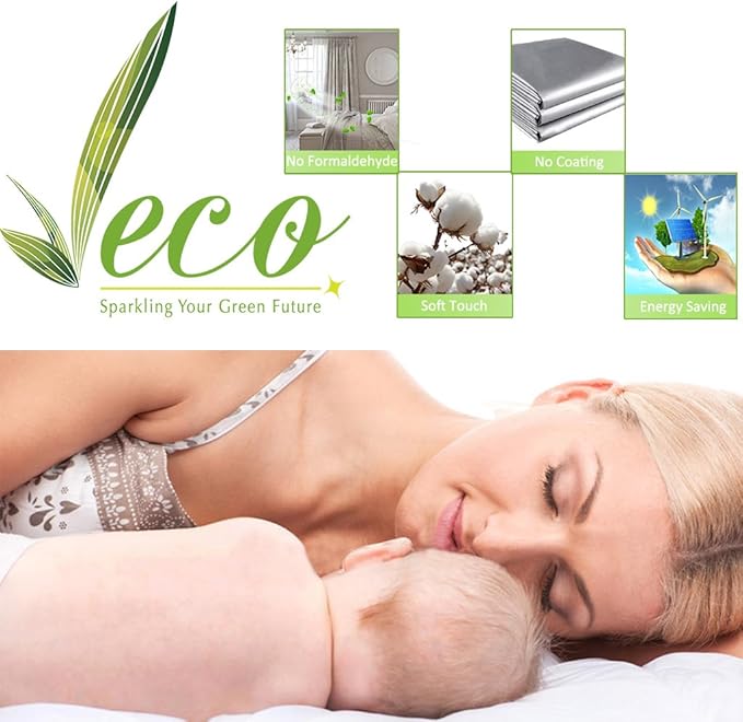 NICETOWN Full Shading Cold Blocking Curtains for Windows, Super Heavy-Duty Black Lined Blackout Curtains for Bedroom, Privacy Assured Window Treatment (White, Pack of 2, 62 inches W x 95 inches L)