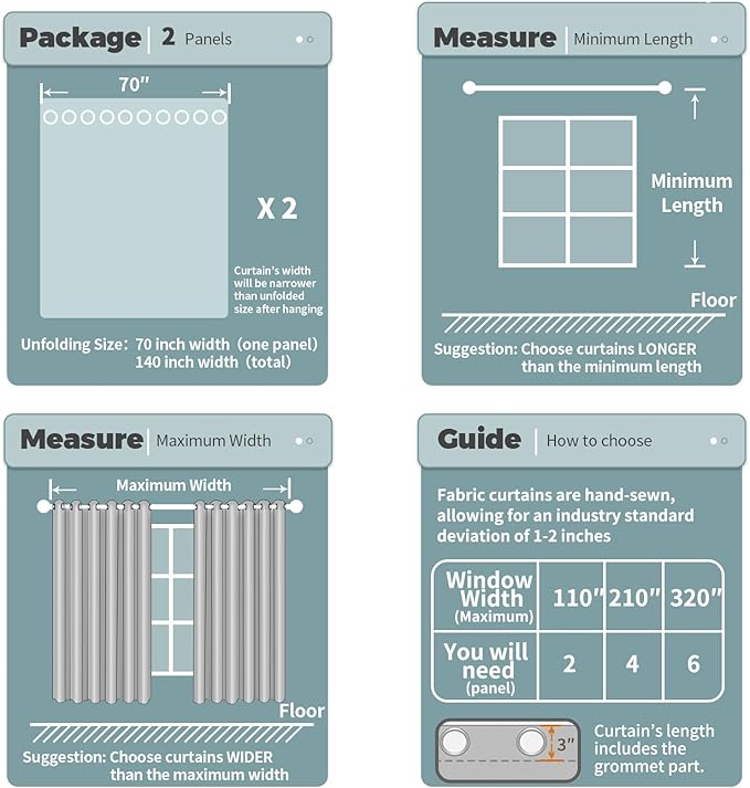 BGment Blackout Curtains for Bedroom - Grommet Thermal Insulated Room Darkening Drapes for Living Room, Set of 2 Panels (70 x 63 Inch, Emerald Green)