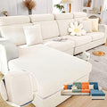 Soothing Home Sofa Covers, Sofa Hero Covers, Wear-Resistant Universal Couch Covers Washable Stretch Sectional Couch Cushion Covers (White,Back Cover M)