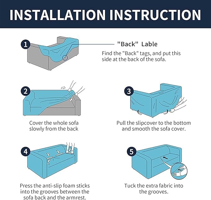 Cupuamon 2026 New Stretch Chair Sofa Slipcovers Couch Cover for 1 Seater Furniture Protector Sofa Covers with Elastic Bottom Jacquard Fabric Small Checks for Pets, Kids - Beige