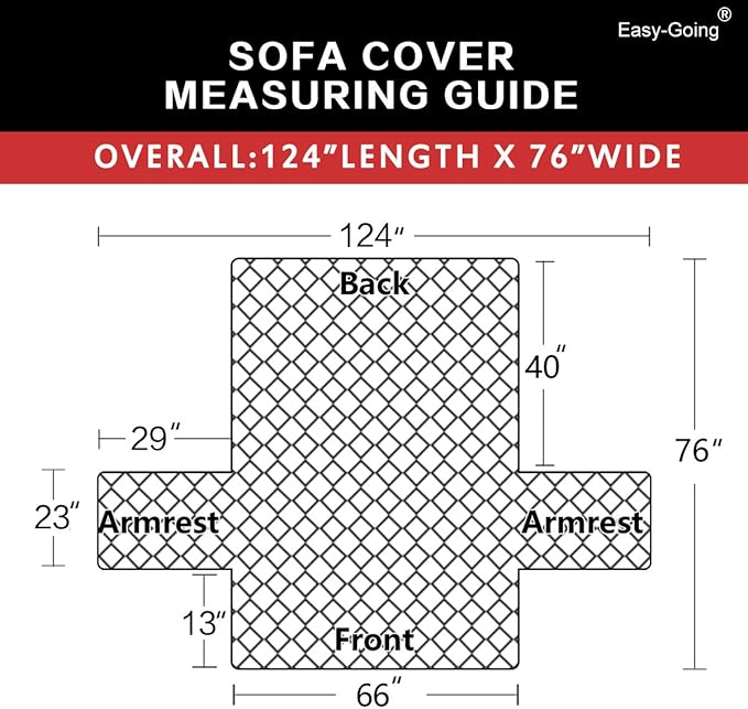Easy-Going Reversible Couch Cover for 3 Cushion Couch Sofa Cover for Dogs Water Resistant Furniture Protector Cover with Foam Sticks Elastic Straps for Pet Cat (Sofa, Chocolate/Beige)