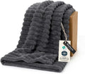 Bedsure GentleSoft Grey Twin Blanket for Bed - Super Soft Cozy Blankets for Women, Cute Large Blanket for Girls, 66x90 Inches