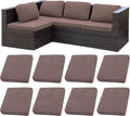 8Pcs Stretch Patio Cushion Covers,Outdoor Couch Covers Replacement,Outdoor Couch & Sofa Slipcovers,for Patio Furniture Cushion Covers,Washable Reusable Furniture Protector (Camel,Cover Only)