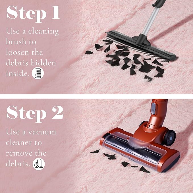 ONASAR Pink Rugs for Bedroom Girls, Fluffy 4x6 Soft Plush Fuzzy Shaggy Kids Area Rug, Cute Indoor Floor Carpet for Teen Boys Dorm Nursery Bedside Home Living Room Decor Aesthetic