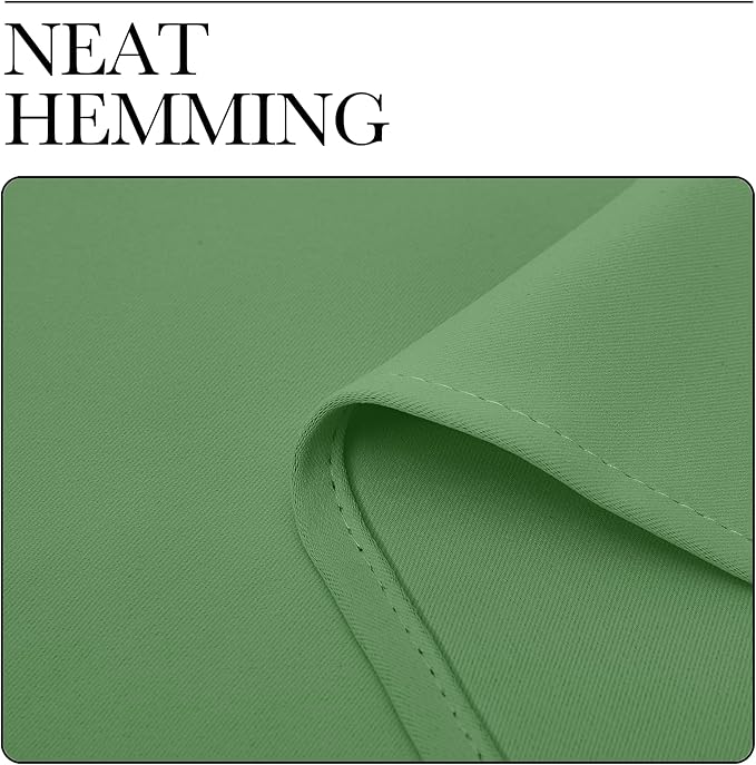 NICETOWN Room Darkening Curtains for Kitchen, Forest Green, Set of 2, 42 inches Wide by 50 inches Long, Window Treatment Thermal Insulated Solid Grommet Room Darkening Curtains/Drapes for Bedroom