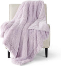Bedsure GentleSoft Fluffy Lavender Purple Throw Blanket, Purple Decor Lilac Gifts for Teen Girls Women, Soft Cozy Fuzzy Plush Warm Thick Sherpa Fleece Faux Fur Blanket, Birthday Gifts for Her, 50x60