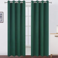 LEMOMO Blackout Curtains 66 x 84 inch/Dark Green Curtains Set of 2 Panels/Thermal Insulated Room Darkening Bedroom Curtains
