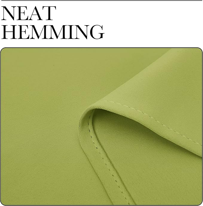 NICETOWN Fresh Green Blackout Curtains 78 inches Length for Bedroom, 2 Panels, 42" Wide, Thermal Insulated Decoration Drapes for Office Window
