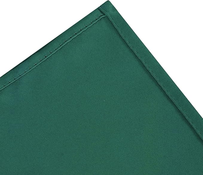 LEMOMO Green Blackout Curtains 40 x 63 Inch Length/Set of 2 Curtain Panels/Thermal Insulated Room Darkening Blackout Curtains for Bedroom