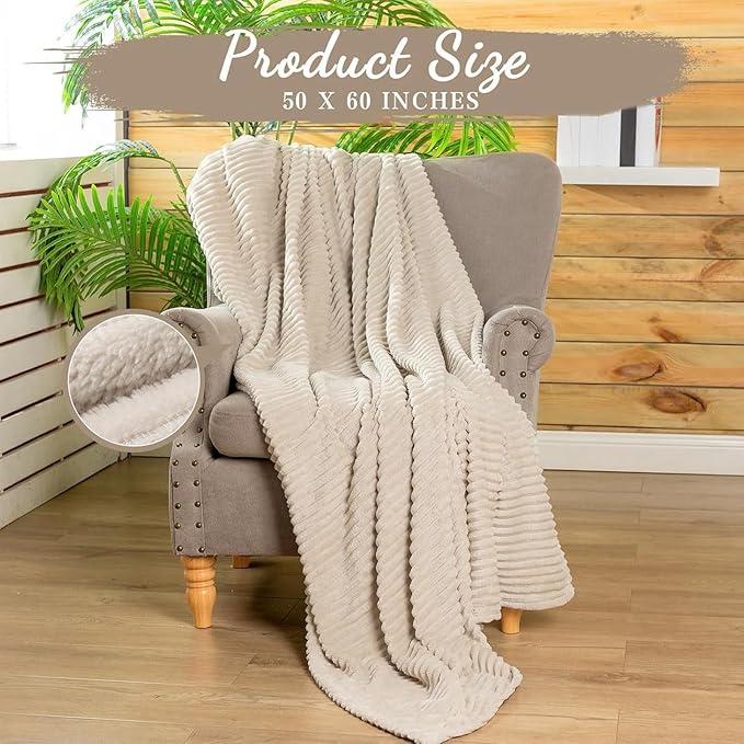 Buryeah 48 Pcs Flannel Throw Blanket Bulk 50 x 60 in Sleepover Blanket Outdoor Wedding Throw Lightweight, Oeko-tex Standard 100 Certified for Sofa Homeless Gifts (Khaki)