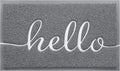 BeneathYourFeet Door Mat (30"x17.5",Grey), Welcome Mat Low Profile Front Doormat Non Slip Rugs for Entryway, Patio, High Traffic Areas