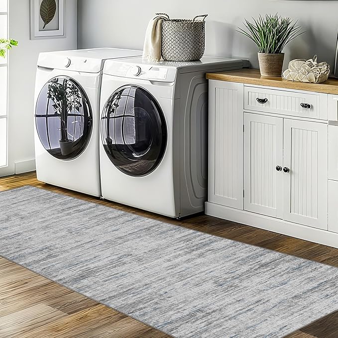 Hallway Runner Rug 3x6 - Washable Kitchen Rugs Non Slip，Stain Resistant Entryway Rug Runner Abstract Soft Runners for Hallways，Dining Living Room Bedroom