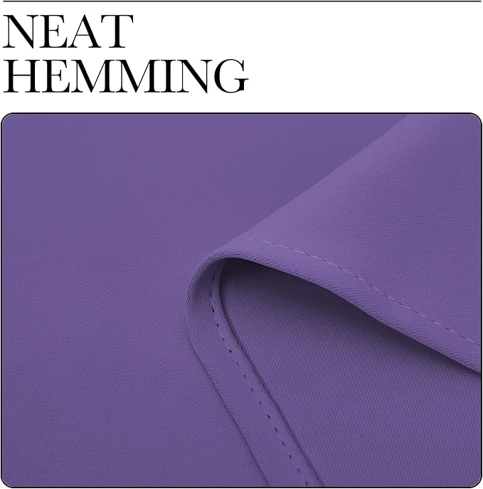 NICETOWN Blackout Curtains Window Draperies, Lilac Purple, Set of 2, 70 by 95 inches Long, Window Treatment Thermal Insulated Solid Room Darkening Drapes for Bedroom
