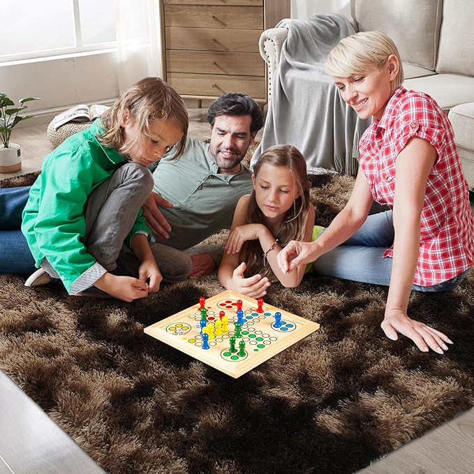 Shag Area Rugs for Bedroom Living Room,8X10 Ultra Soft Fluffy Area Rugs for Dorm,Indoor Carpet Nursery Rugs for Kids Girls Room Home Decor, Mottling Brown