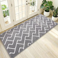 OLANLY Front Door Mat, Non-Slip Rubber Backing, Dirt Resistant and Absorbent, Washable, Easy to Clean Low-Profile Indoor Doormat for Back Door, Entryway, Inside Entrance, 47x20, Grey