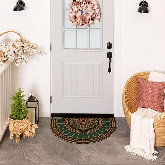 Mohawk Home Swirl Style Casual Ornamental Rust 2' X 3' All Weather Outdoor Door Mat Perfect for Porch, Garage