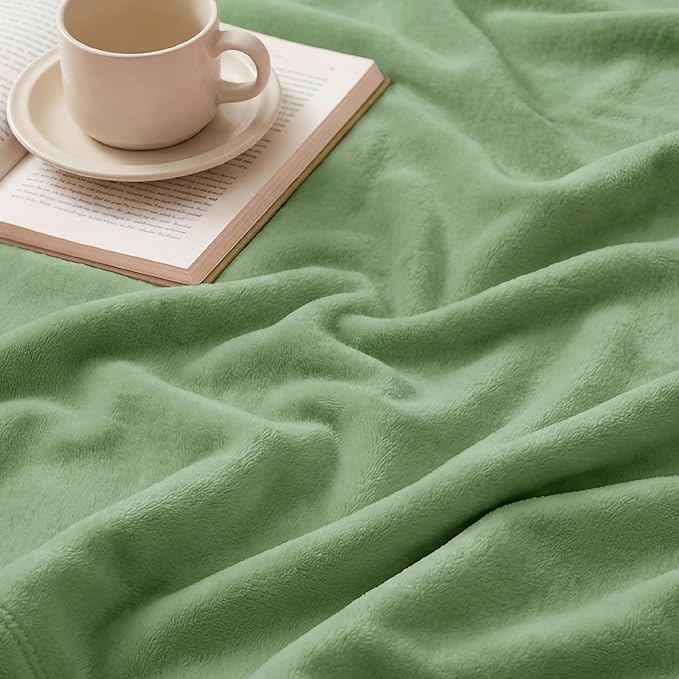 Bedsure GentleSoft Fleece Bed Blankets Full Size Green - Soft Lightweight Plush Fuzzy Cozy Luxury Blanket Microfiber, Emerald, 84x90 inches