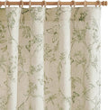 jinchan Floral Curtains Lined Linen Blend Curtain for Living Room 84 Inch Length Sage Green Farmhouse Flower Patterned Curtain French Country Curtains Drapes Back Tab Rod Pocket 2 Panels
