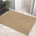 HIYARD Sturdy Front Door Mat, Absorbent Muddy Dirt Resist Welcome Door Mats Outdoor Indoor, Stain and Fade Resistant, Non-Slip Backing Entry Mat Low Profile Doormat for Entryway, 47×32, Beige