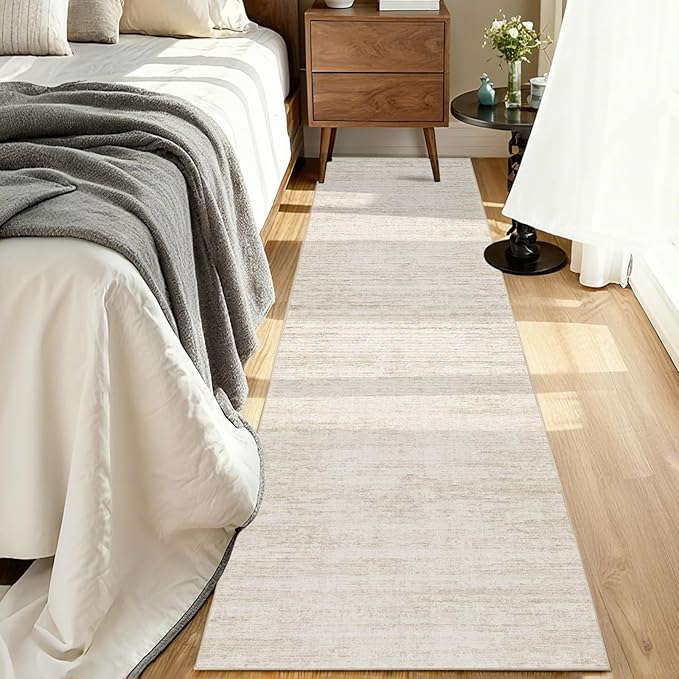 2.5x10 Washable Runner Rugs,10 ft Runner Rug for Hallways,Ultra-Thin Abstract Long Stain Resistant Rug Runner，Non-Slip Backing Kitchen Runner Rugs for Bedroom，Entryway，Living Dining Room