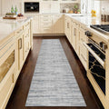 Runners for Hallways 2x8 Kitchen Runner Rugs，Modern Abstract Rug Runners for Entryway，Stain Resistant Washable Runner Rug Non-Slip 8ft Carpet Rug for Bedroom Living Laundry Room,（Blue/Grey,2'x8'）