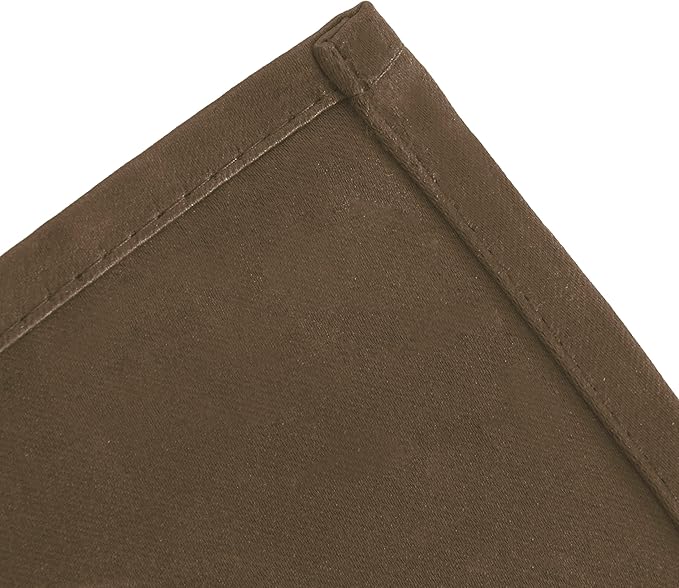 LEMOMO Brown Blackout Curtains 66 x 63 Inch Length/Set of 2 Curtain Panels/Thermal Insulated Room Darkening Blackout Curtains for Bedroom