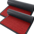 OLANLY Front Door Mat Indoor Outdoor Entrance, 2-Pack 71 x 23 Inch, Waterproof Heavy Duty Doormat, Fade Resistant, Low Profile, Easy Clean Patio Porch Welcome Floor Mats for Entry, Red
