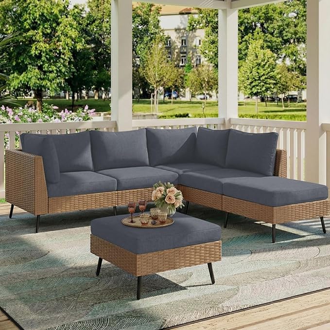 hyha Milk Silk Couch Cushion Covers, Soft Magic Sofa Covers Washable for 3 Cushion Couch, Stretch Sectional Outdoor Cushion Covers for Patio Furniture with Elastic Bottom(Large, Dark Gray)