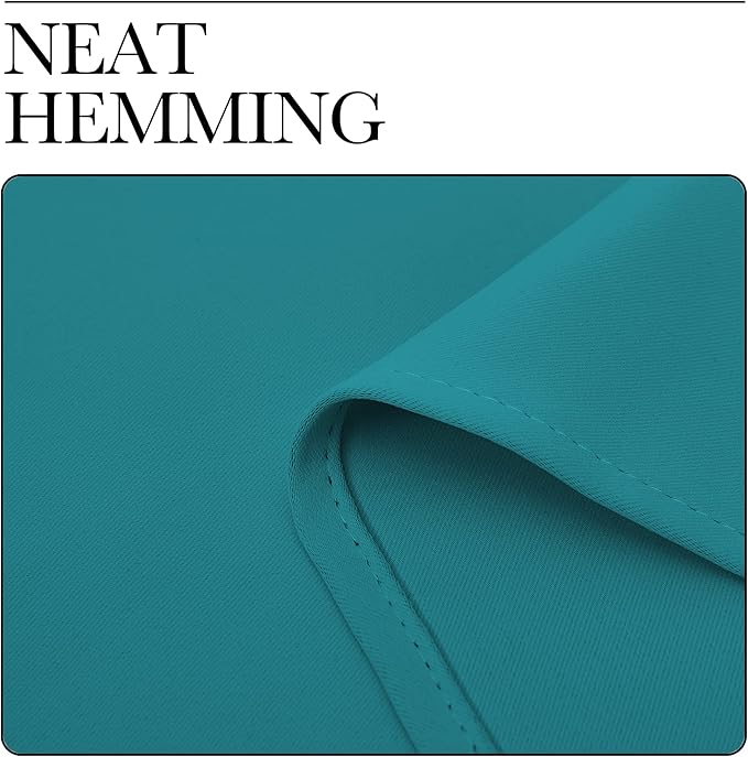 NICETOWN Room Darkening Curtains 72 inch Length 2 Panels, Thermal Insulated Grommet Blackout Curtains for Modern Casual Elegant Bedroom Kids Room Theme Decoration (Peacock Teal, 2 Pieces, W34)