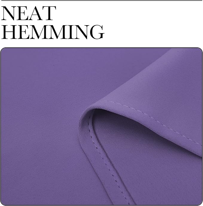 NICETOWN Blackout Window Curtains 70" L, 2 Panels, 34 inch, Lilac Purple, Grommet Top Room Darkening Thermal Insulated Vertical Window Drapes Modern for Flat/Apartment