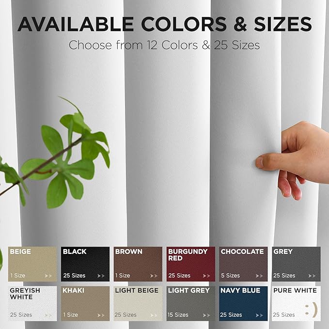 Joydeco Blackout Door Curtain for Doorway Privacy 80 Inches Long, Grommet Closet Curtain for Open Closet, Room Divider for Bedroom Living Room (Greyish White, 32Wx80L, 1 Panel)