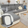 Couch Cushion Covers for Sofa Couch Covers Wear-Resistant Universal Sofa Cover Washable Stretch for Sectional Slipcovers (Texture-Gray,Chaise Cover)