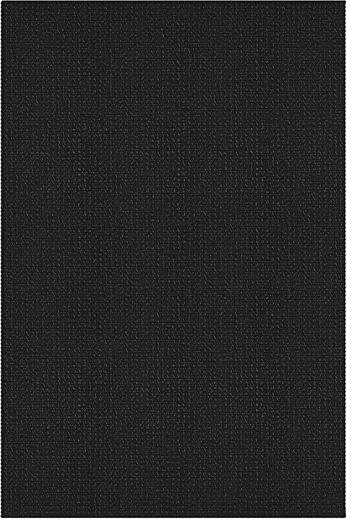 KOZYFLY Runners for Hallways 2x5 ft Washable Kitchen Runner Non Slip Rubber Backed Hall Runners Cotton Entryway Runner Rugs Floor Carpet for Indoor Backdoor Bedroom Kitchen, Black/Dark Grey