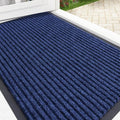 OLANLY Front Door Mat Indoor Outdoor Entrance, Waterproof Heavy Duty Doormat, Fade Resistant, Low Profile, Easy Clean Patio Porch Welcome Floor Mats for Entry, 33x21, Blue