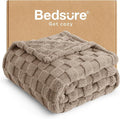 Bedsure GentleSoft Light Brown Twin XL Blanket for Bed - Super Soft Cozy Fleece Blankets for Kids, Cute Throws for Girls, Dorm Room Essentials for Girls Teens Back to School, 66x90 Inches
