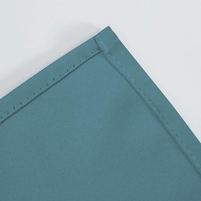 LEMOMO Sea Teal Thermal Blackout Curtains/52 x 95 Inch/Set of 2 Panels Room Darkening Curtains