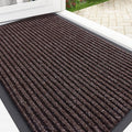 OLANLY Front Door Mat Indoor Outdoor Entrance, Waterproof Heavy Duty Doormat, Fade Resistant, Low Profile, Easy Clean Patio Porch Welcome Floor Mats for Entry, 35x23, Tan